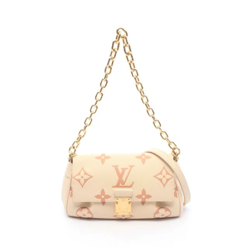 Louis Vuitton Favorite Nm Monogram Empreinte Shoulder Bag Leather Rose Pink
